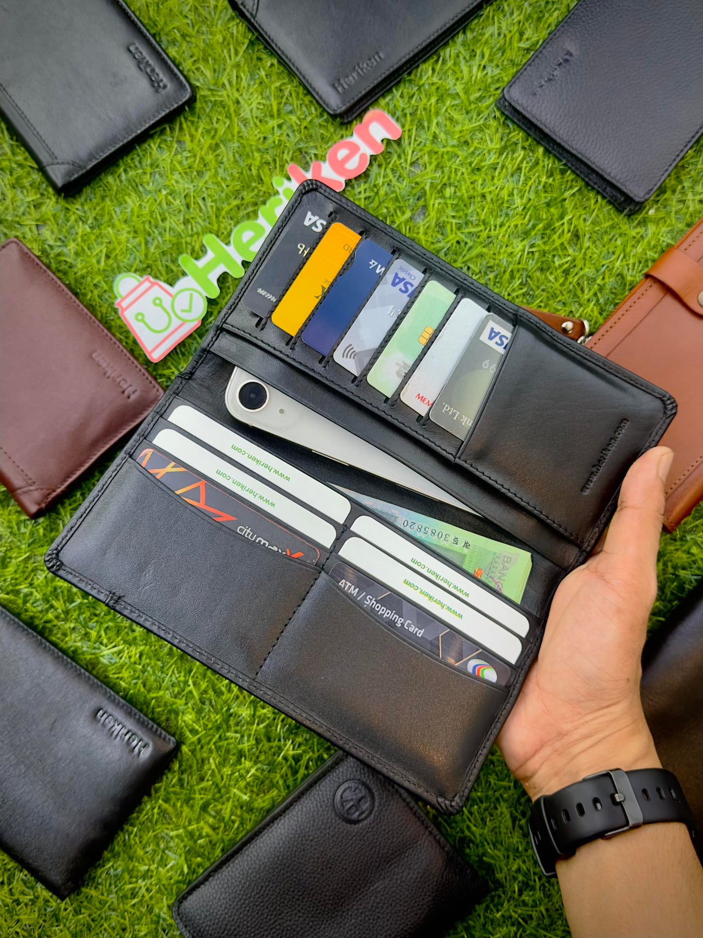 WilliamPOLO luxury Men Wallet - 100% Genuine Cow Leather