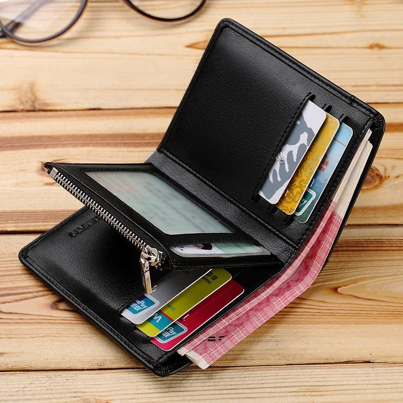 WilliamPOLO luxury Men Wallet - 100% Genuine Cow Leather