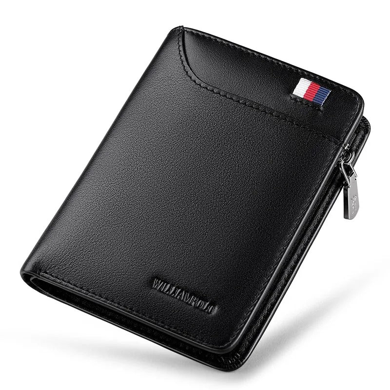 WilliamPOLO luxury Men Wallet - 100% Genuine Cow Leather