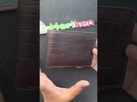 Classic Crocodile Pattern Cow Leather Wallet